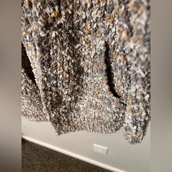 POL Multi-colored Polka Dot Chunky Knit Cardigan Long Small Cozy Pockets - Picture 4 of 6